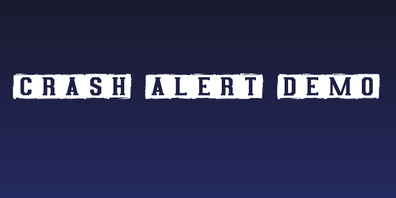 Crash Alert Demo Social Header
