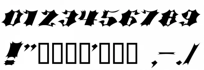 Crash Bold Font OTHER CHARS