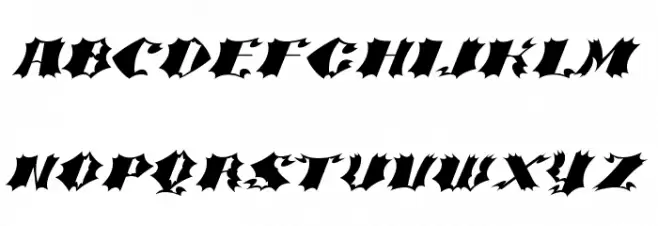 Crash Bold Schriftart Groß