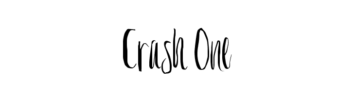 Crash One  Frei Schriftart Herunterladen