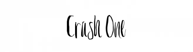 Crash One  नि: शुल्क फ़ॉन्ट्स डाउनलोड