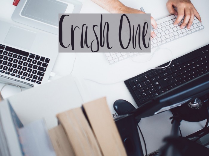 Crash One Font examples