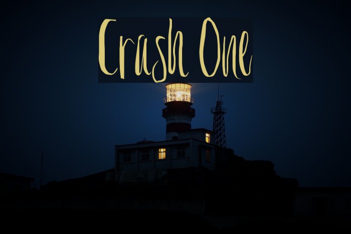 Crash One Font examples