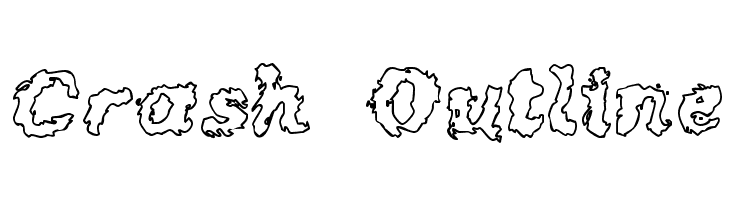 Crash Outline Font