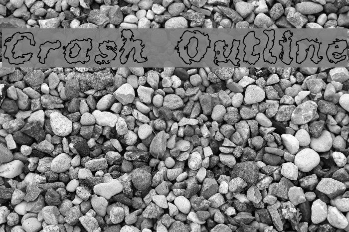 Crash Outline Font examples