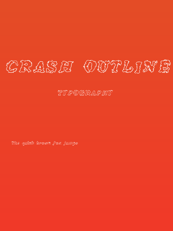 Crash Outline Poster