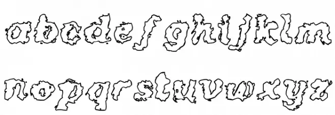 Crash Outline Fuentes MINÚSCULAS
