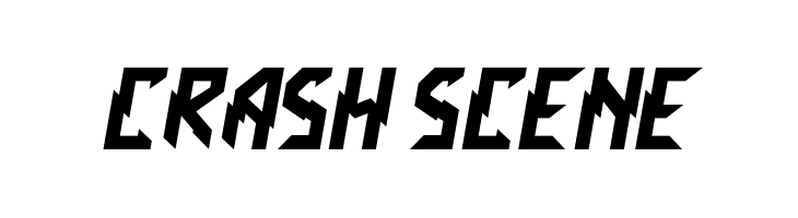 Crash Scene Font