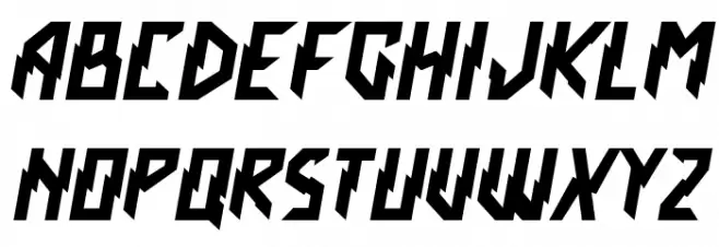 Crash Scene Font OTHER CHARS