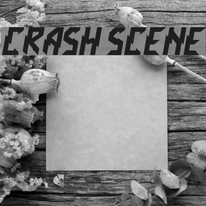 Crash Scene Font examples