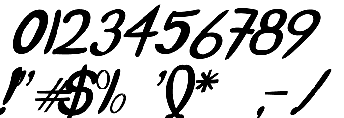 Crash Test Italic Font OTHER CHARS