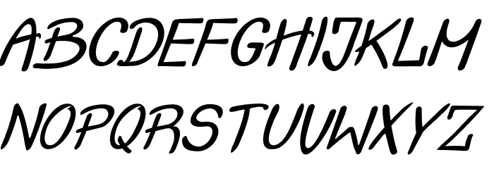 Crash Test Italic Font LOWERCASE