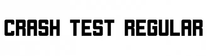 Crash Test Regular  Descarca Fonturi Gratis