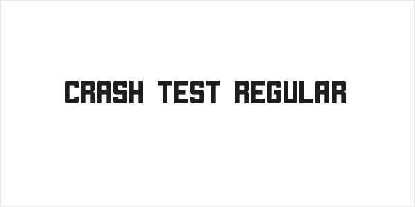 Crash Test Regular Logo