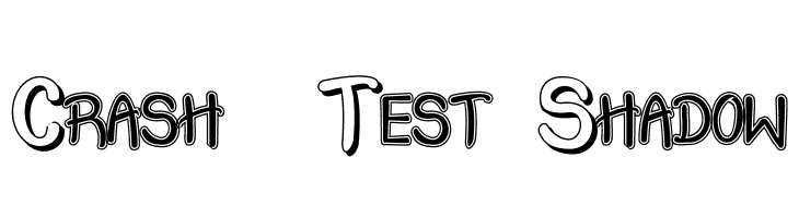 Crash Test Shadow Font
