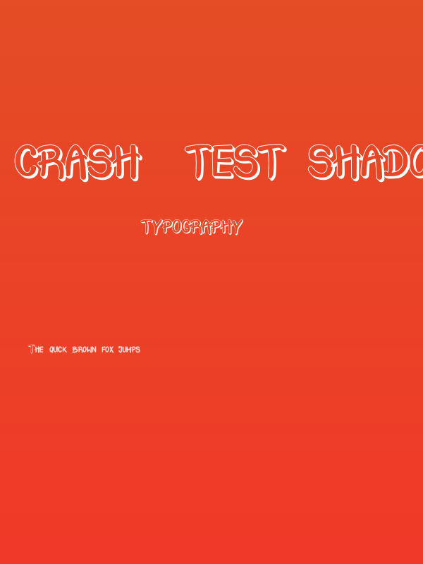 Crash  Test Shadow Poster