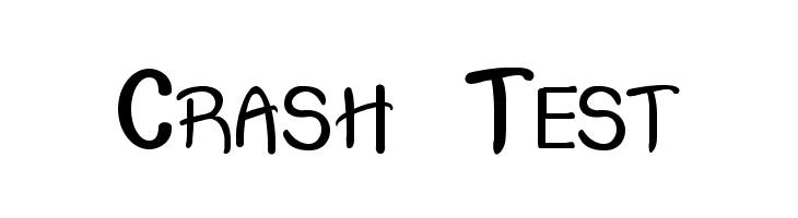 Crash  Test  font caratteri gratis