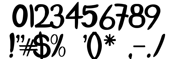 Crash Test Font OTHER CHARS