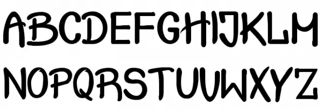 Crash Test Schriftart Groß