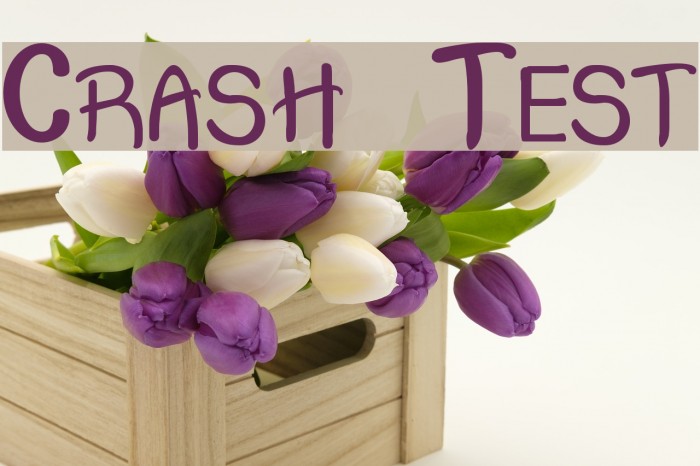Crash Test Font examples