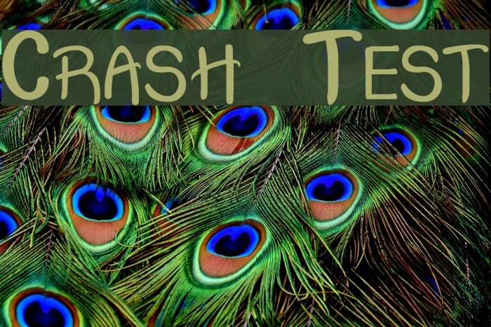 Crash Test Font examples