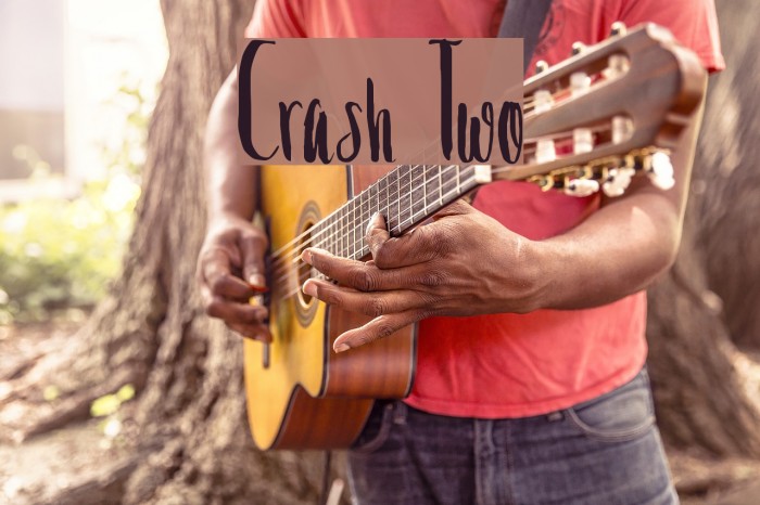 Crash Two Font examples