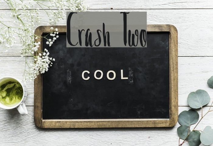 Crash Two Font examples