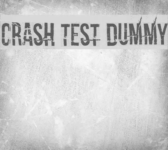 Crash test dummy Font examples