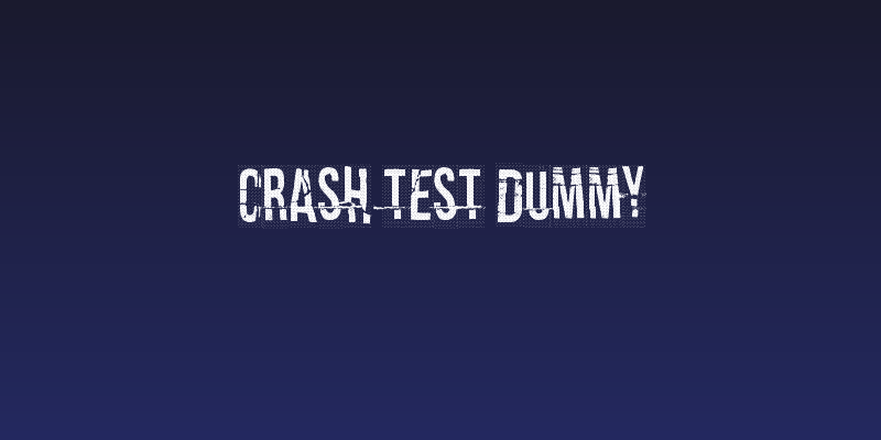 Crash test dummy Social Header