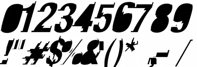 Crash Font OTHER CHARS