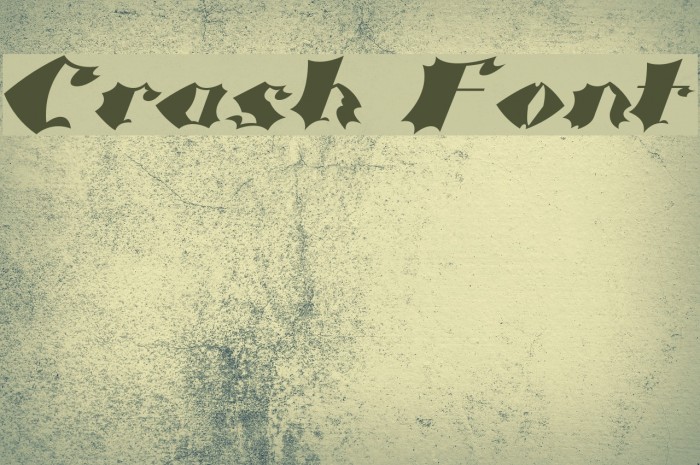 Crash フォント examples