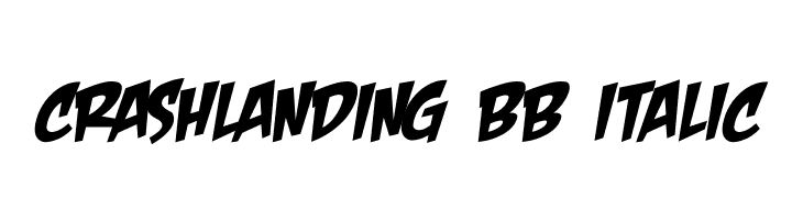 CrashLanding BB Italic Font