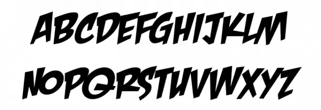 CrashLanding BB Italic Schriftart Groß