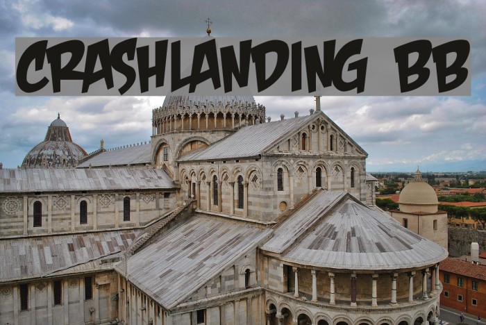 CrashLanding BB Font examples
