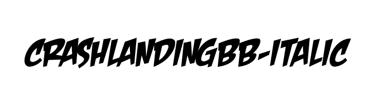 CrashLandingBB-Italic  font caratteri gratis