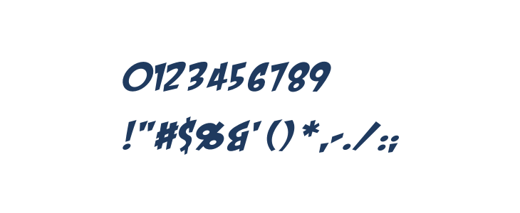 CrashLandingBB-Italic Other Characters