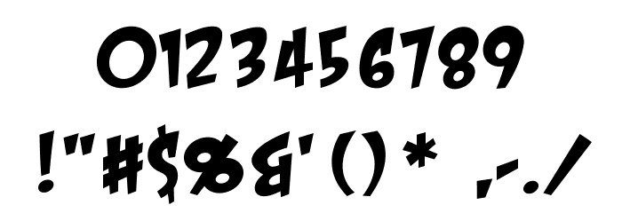 CrashLandingBB Font OTHER CHARS