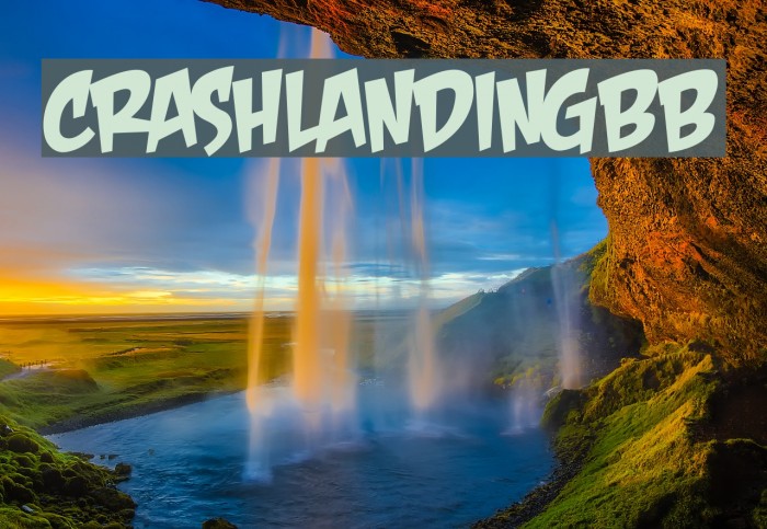 CrashLandingBB Font examples