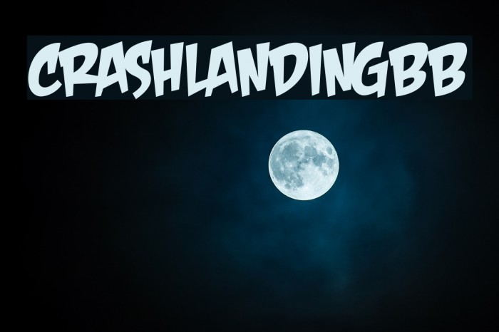 CrashLandingBB Font examples