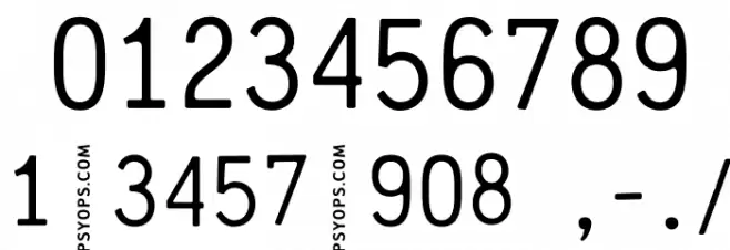 CrashNumbering-Gothic Font OTHER CHARS