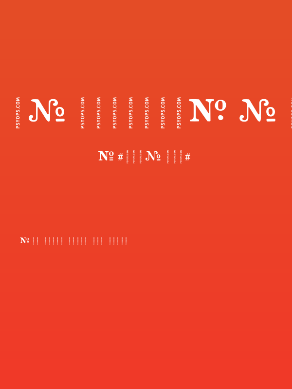 CrashNumbering-Serif Poster