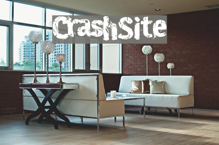 CrashSite Font examples