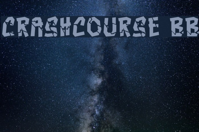 Crashcourse BB Font examples