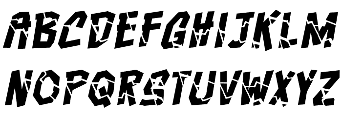 CrashcourseBB-Italic Font LOWERCASE