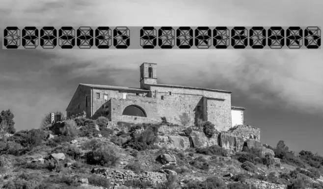 Crashed Scoreboard Fonte examples