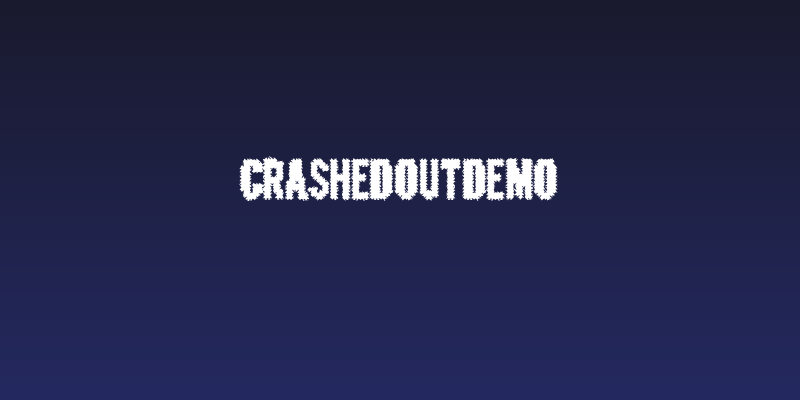 CrashedOutDemo Social Header