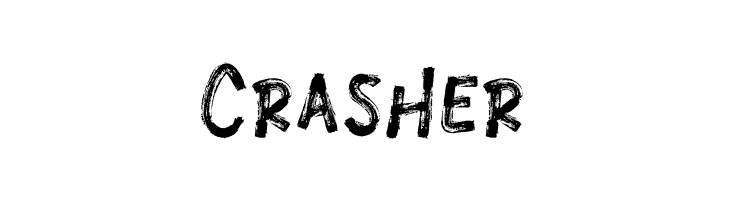 Crasher  フリーフォントのダウンロード