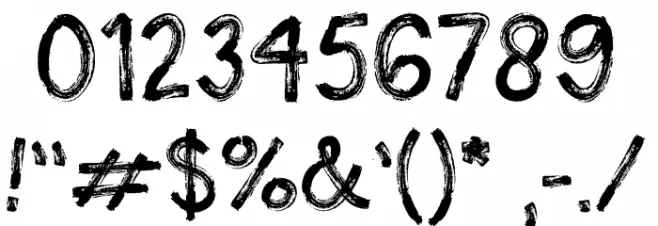 Crasher Font OTHER CHARS