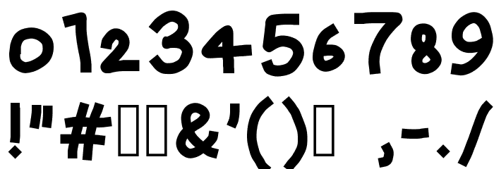Crashy Font OTHER CHARS