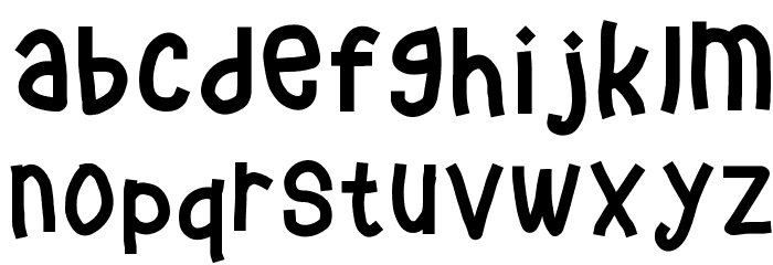 Crashy Font LOWERCASE